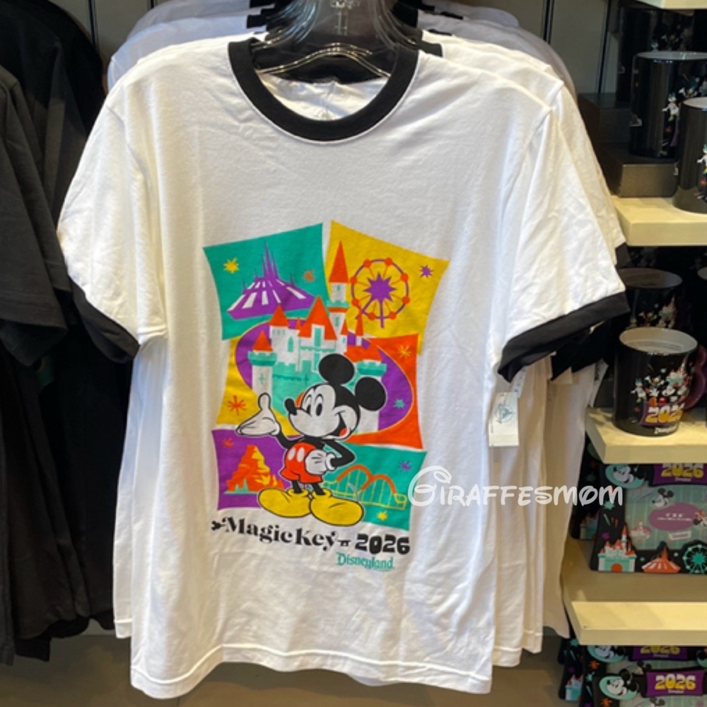 2026 Disneyland Resort Mickey Mouse Magic Key Ringer T Shirt New
